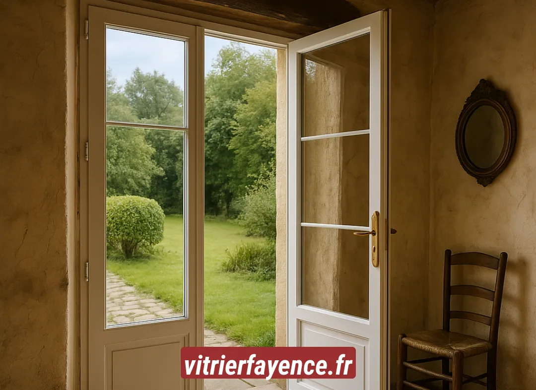 Installation de fenêtre en PVC Fayence
